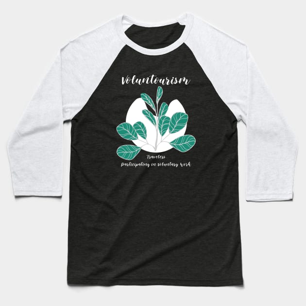 Voluntourism. Travelers Participating in Voluntary Work Baseball T-Shirt by Moxi On The Beam